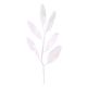 Gumpaste 6 inch White Leaf Spray