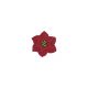 Royal Icing 1.25 inch Red Poinsettia 6 pieces