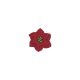 Royal Icing 1.25 inch Red Poinsettia 6 pieces