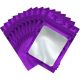 Mylar 3x4 Purple Zip Pouch Bag 25 pieces