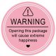 Warning Sticker Extreme Happiness 50 pc