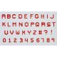 Pixel Capital Letter Number Tappit Set