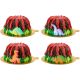 Dinosaur 2 inch Sugar Decoration 4 pieces