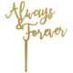 Always and Forever Gold Cake Top Pick