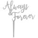 Always and Forever Silver Cake Top Pick