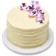 Gumpaste 1.5 to 2.5 inch Purple Pansies 2 pieces