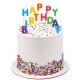 Happy Birthday Bright Color Candle Set