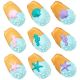 Sealife Seashell 1.35 inch Sugar Decoration 9 pieces