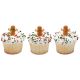 Gingerbread Man 1.25 inch Sugar Decoration 6 pieces