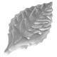 Silver 1.38 inch Foil Paper Leaves 144 pieces