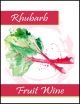 Rhubarb Fruit Wine Labels 30 pieces
