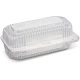 6.5 x 2.75 Hinged Clear Container 10 pieces