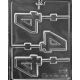 Number Four Chocolate Lollipop Mold
