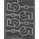 Number Five Chocolate Lollipop Mold