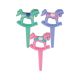 Rocking Horse Cupcake Picks 6 pc