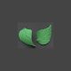 Gumpaste Leaf Green 1.75 inch 10 pieces