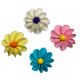 Royal Icing 1 inch Flower Mix 6 pieces