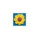 Royal Icing 1.75 inch Sunflower 4 pieces