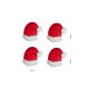 Royal Icing 5/8 inch Santa Hats 6 pieces