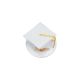 White Plastic Grad Cap Cake Decoration