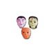 Monster Face 1.75 inch Sugar Decoration 6 pieces