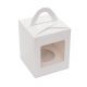 3.75x3.75x4.5 White Single Cupcake Box 10 pieces