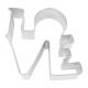 Love Letters 4.5 inch Cookie Cutter