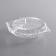 6 inch Pie Hinged Clear Showcake Container