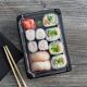 5x7 Sushi Container Tray and Lid 25 pieces