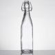 19 oz Clear Glass Bottle Fliptop