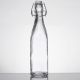 19 oz Clear Glass Bottle Fliptop