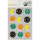 Space Planet Royal Icing Decoration 12 pieces