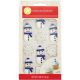 Snowman Snowflake Icing Decorations 12 pieces