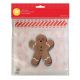 Gingerbread Boy Resealable Bags 20pc