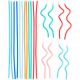 Straight Curly Birthday Cake Candles 20 pieces