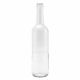 750 ML Clear Glass Bordeaux Cork Top Bottle 12 pieces