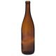 750 ML Amber Glass CA Hock Cork Top Bottle SINGLE