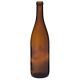 750 ML Amber Glass CA Hock Cork Top Bottle 12 pieces