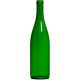 750 ML Green Glass CA Hock Cork Top Bottle SINGLE