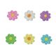 Royal Icing 7/8 inch Daisy Mix 12 pieces