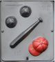 Baseball Cap Bat Ball Chocolate Mold