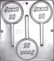 Sweet 16 Round Chocolate Lollipop Mold