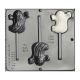 Happy Ghost Lollipop Chocolate Mold