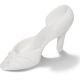 Gumpaste 4.55 inch White High Heel Shoe