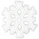 Snowflake 1.30 inch Sugar Decoration 6 pieces