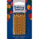 Gold Spiral Birthday Candles 12 pc