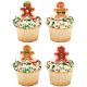 Gingerbread Friends Rings 6 pc