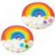 Rainbow Star 0.45 inch Sugar Decoration 24 pieces