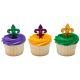 Mardi Gras Fleur De Lis Pick 6 pieces