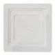 10 inch Square White Separator Plate Smooth